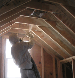 Pomona CA attic spray foam insulation